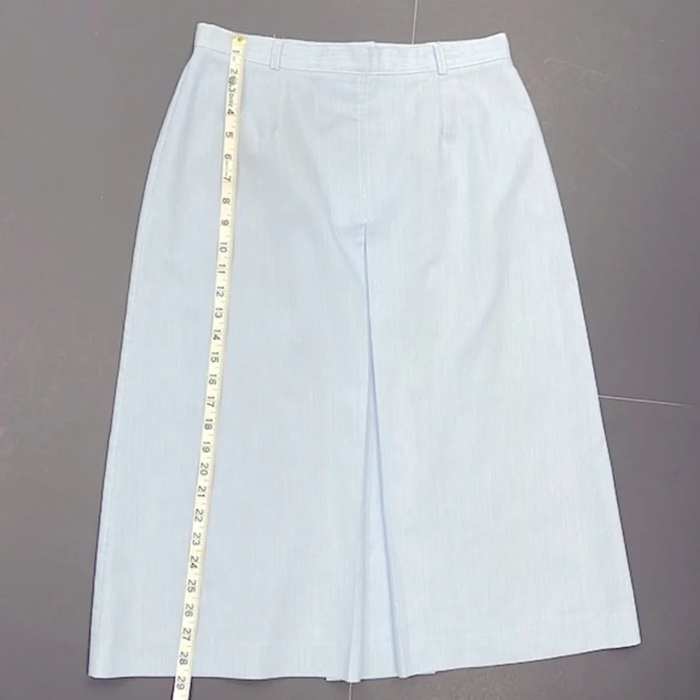 🛑🛑SOLD Vintage 70s Blue Pinstripe Ship n Shore Skirt - Picture 8 of 16